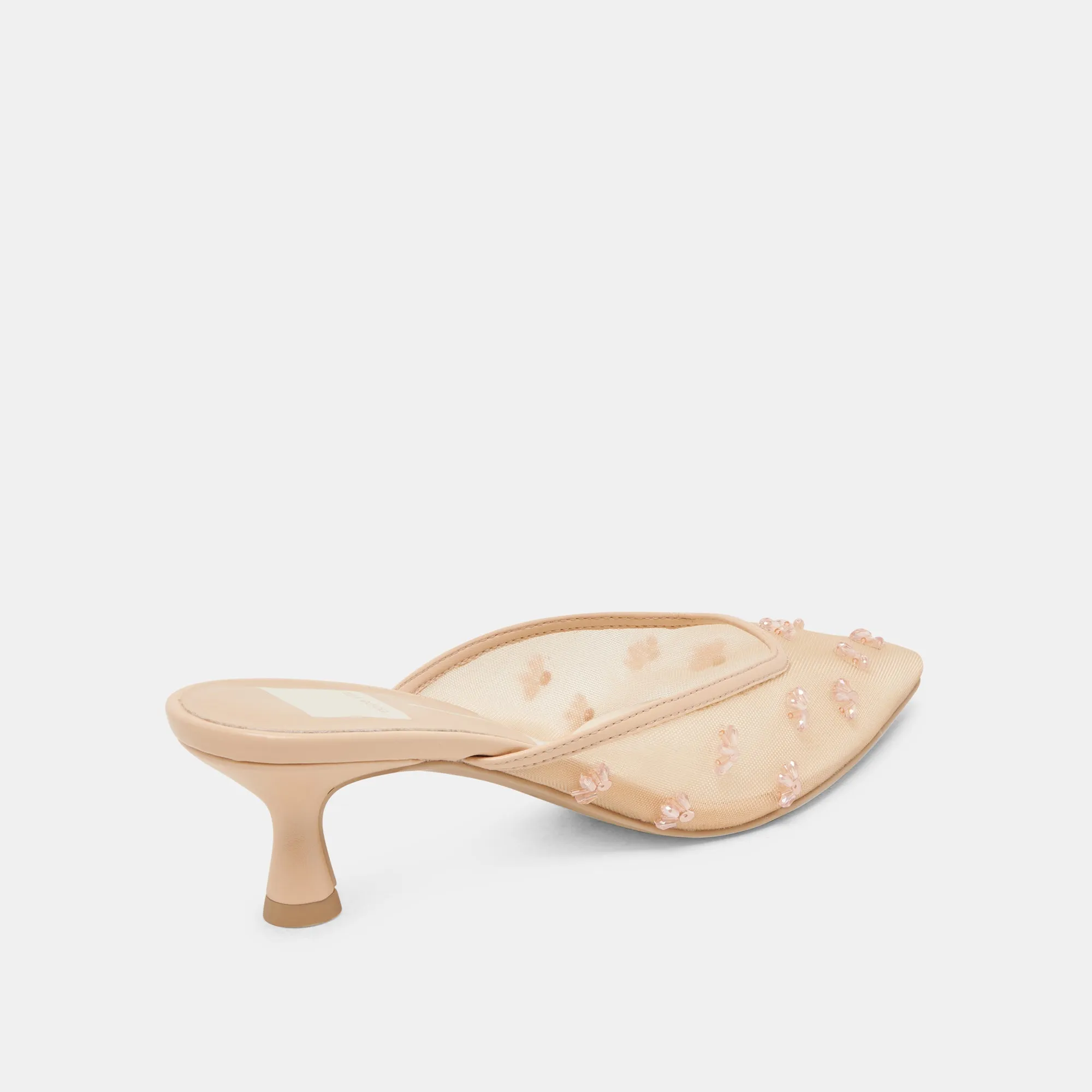 CLARA WIDE HEELS FRENCH VANILLA MESH Comfort Cushion