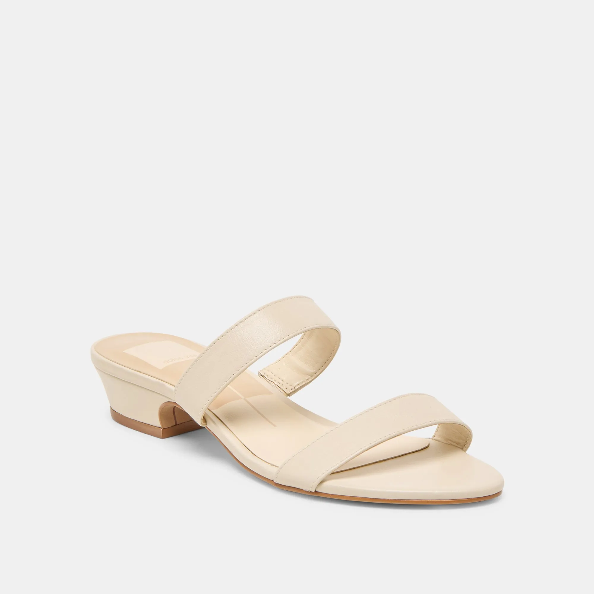 KAMILE SANDALS BONE LEATHER Flexible Open Toe Pumps