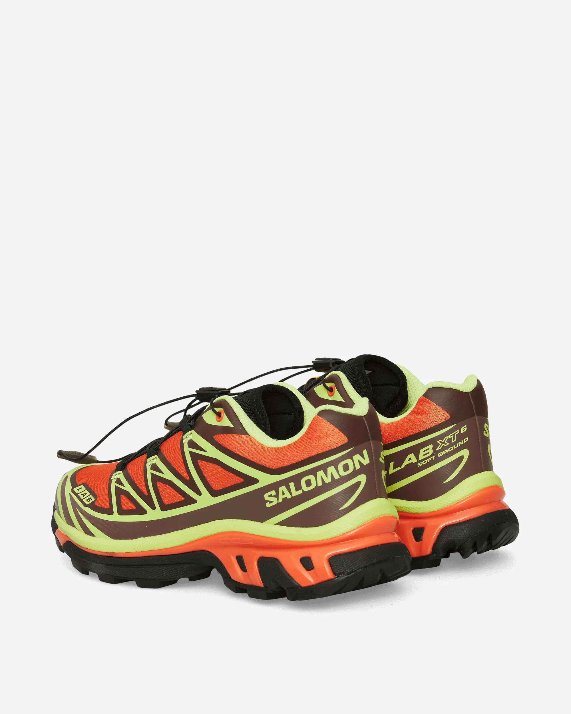 XT-6 Sneakers Red Orange / Sharp Green / Black Feet Relief