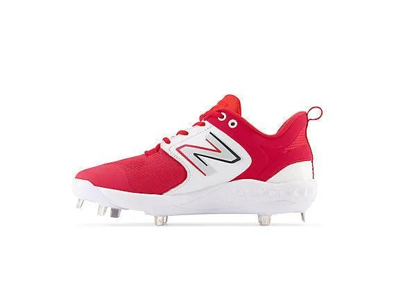 New Balance Men's Fresh Foam X 3000 V6 Metal Baseball Cleats - Red with White - L3000TR6 Music Festival