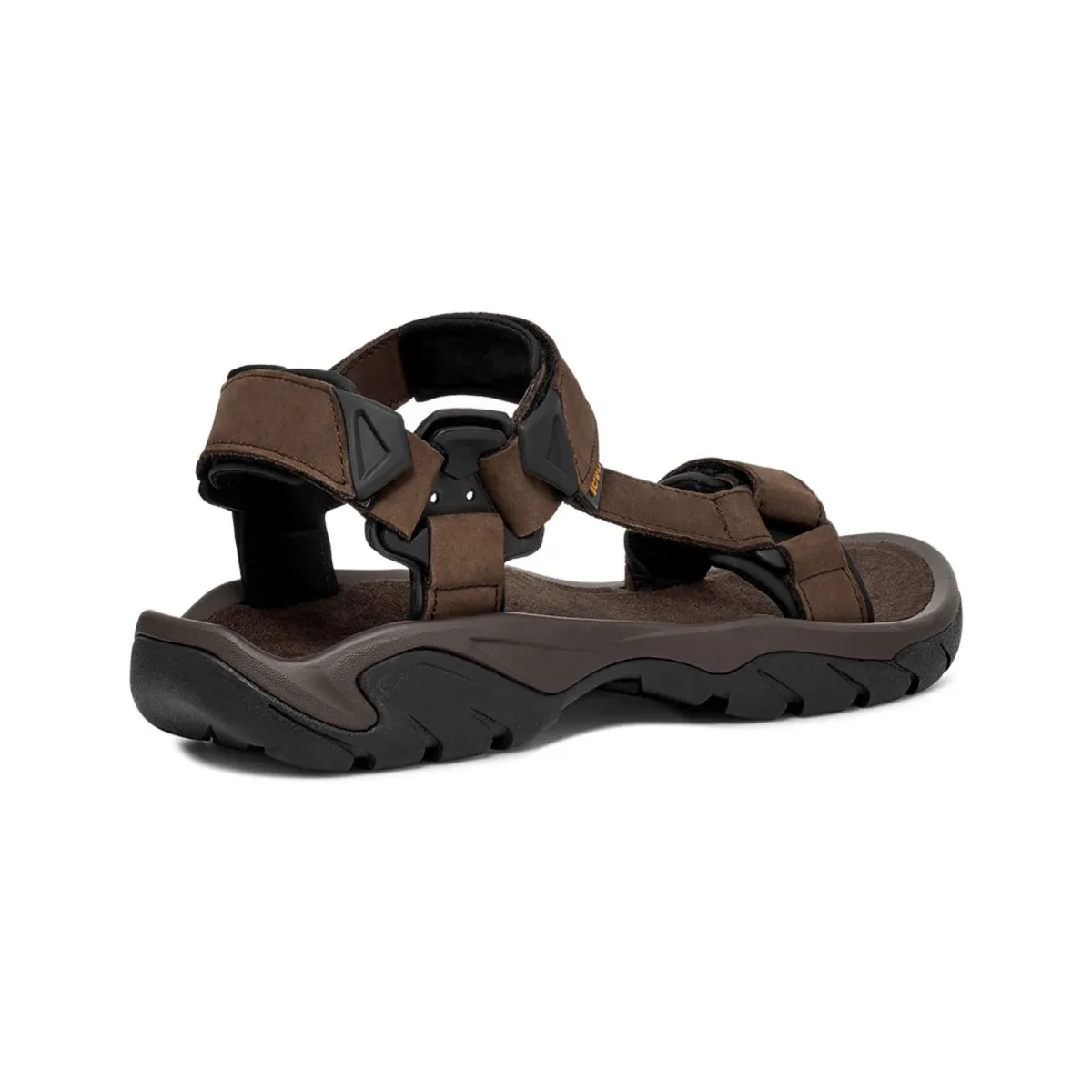 Teva Men's Terra Fi 5 Turkish Coffee Leather Relaxing Flats Flexible Flip-flops