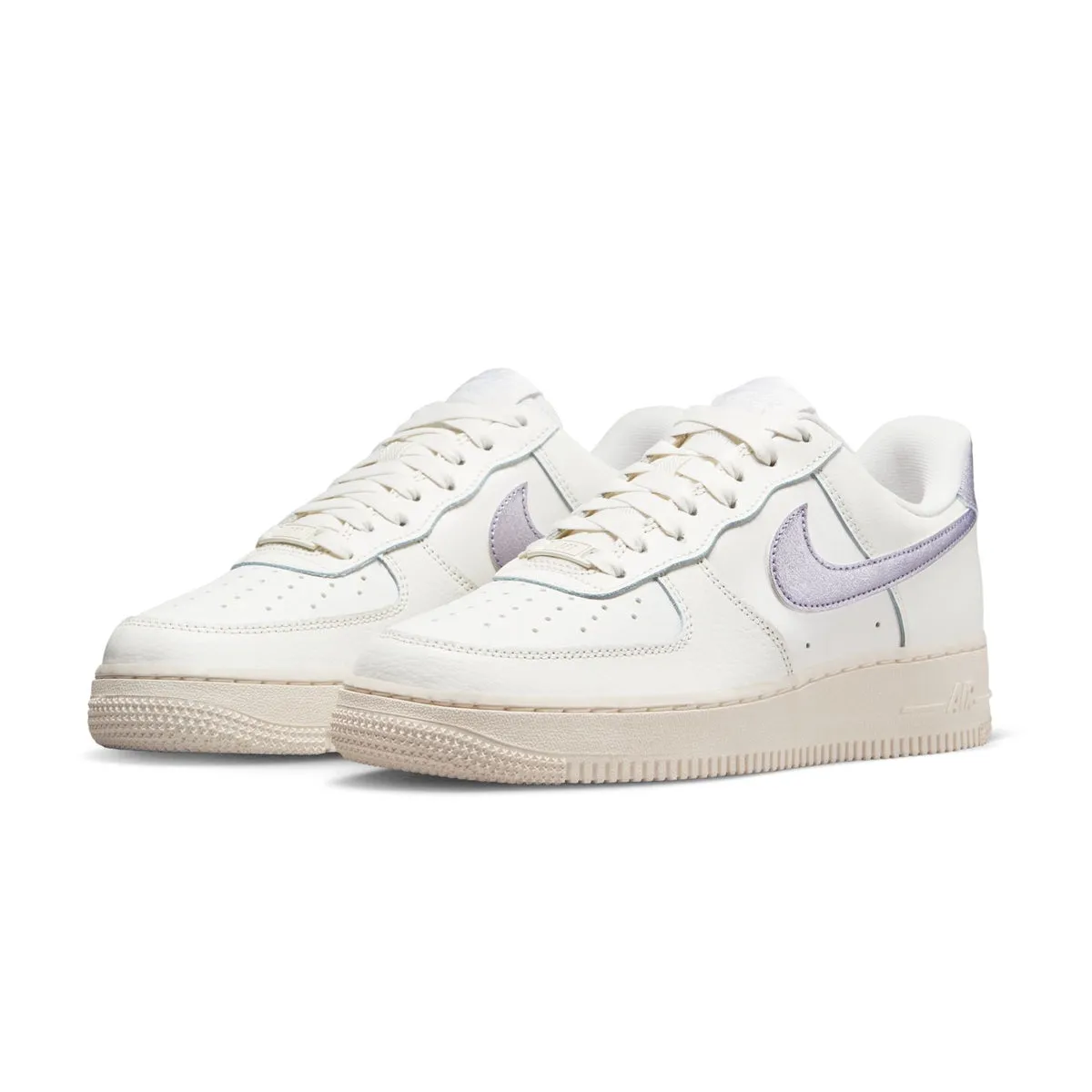 Wmns Air Force 1 '07 Ess 'Metallic Purple' Arch Design Fashion Layer