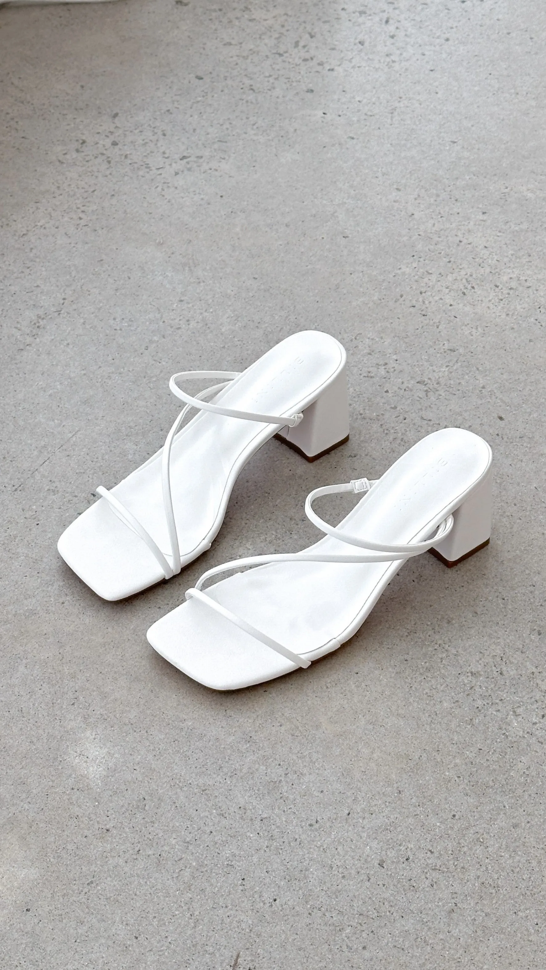 Glamour Sandals Yazmin Heel 2.0 - White