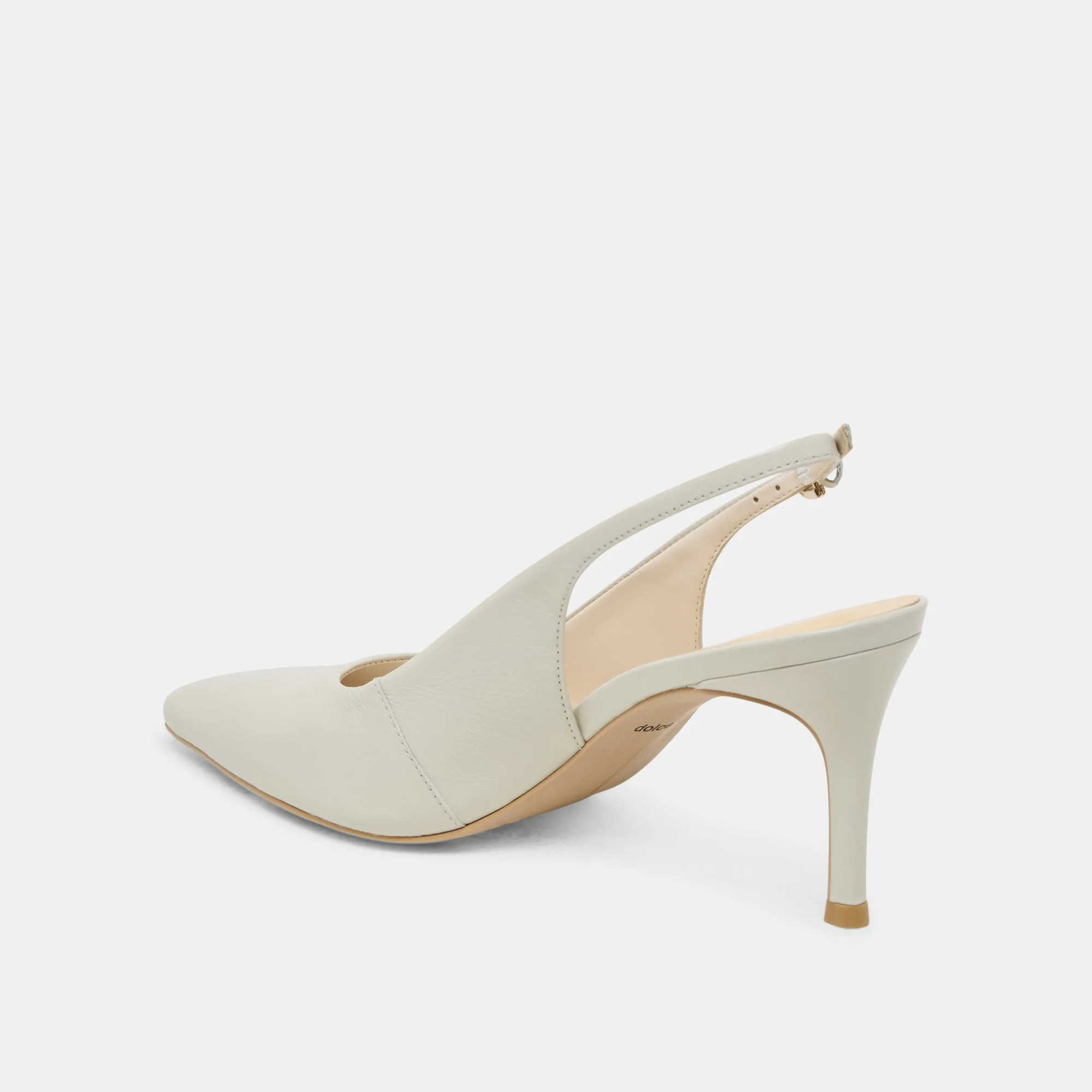 Bridal Wedding Heels ELASI HEELS LIGHT SAGE LEATHER