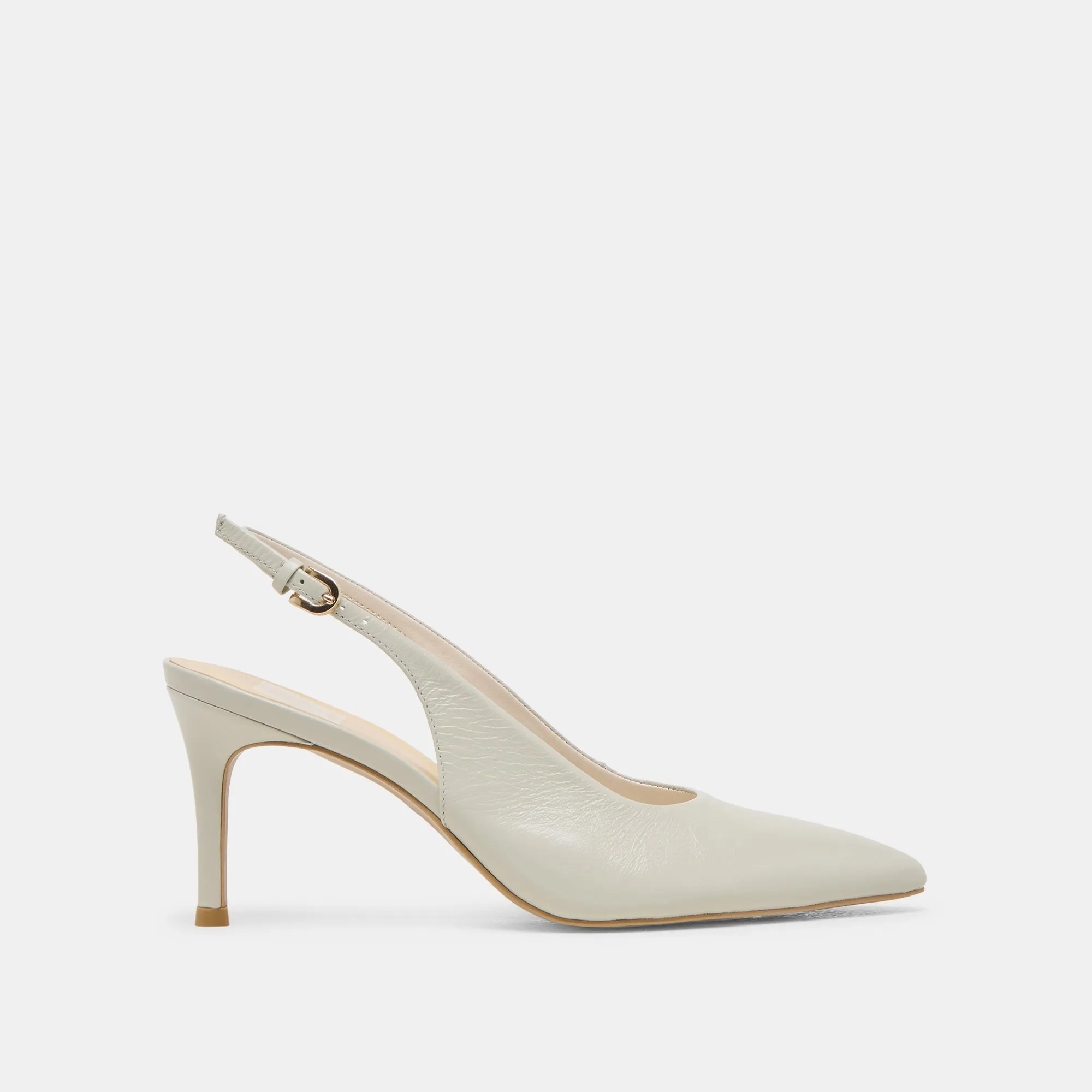 Comfy Pumps ELASI HEELS LIGHT SAGE LEATHER