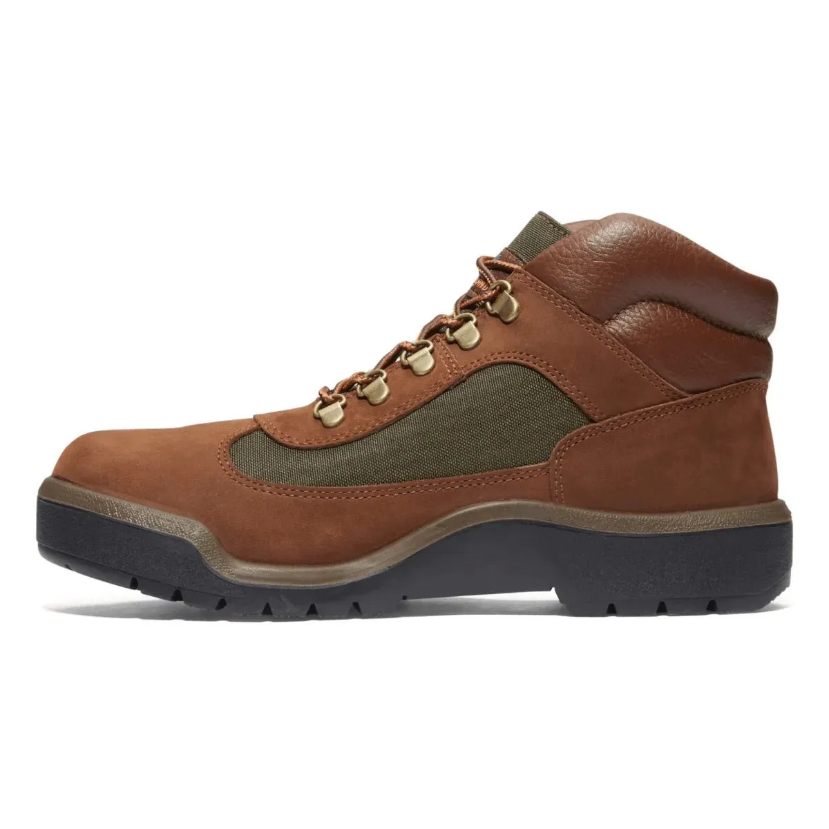 Timberland Men's Field Boot Dark Brown Nubuck Waterproof Slim Build Fresh Design