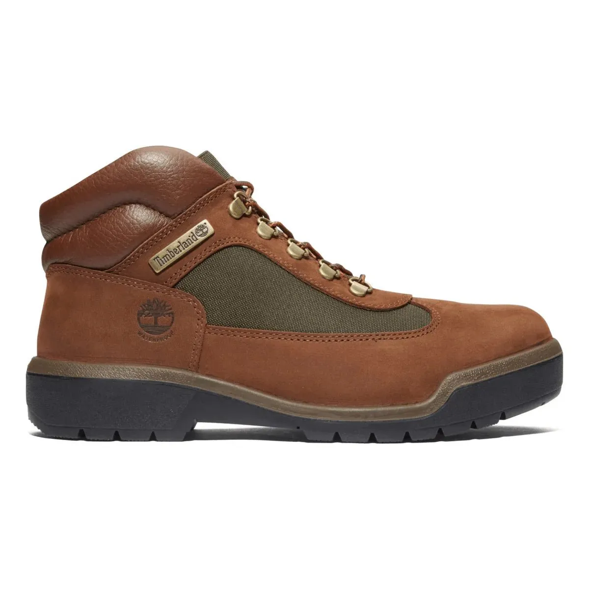 Parade Walk Timberland Men's Field Boot Dark Brown Nubuck Waterproof