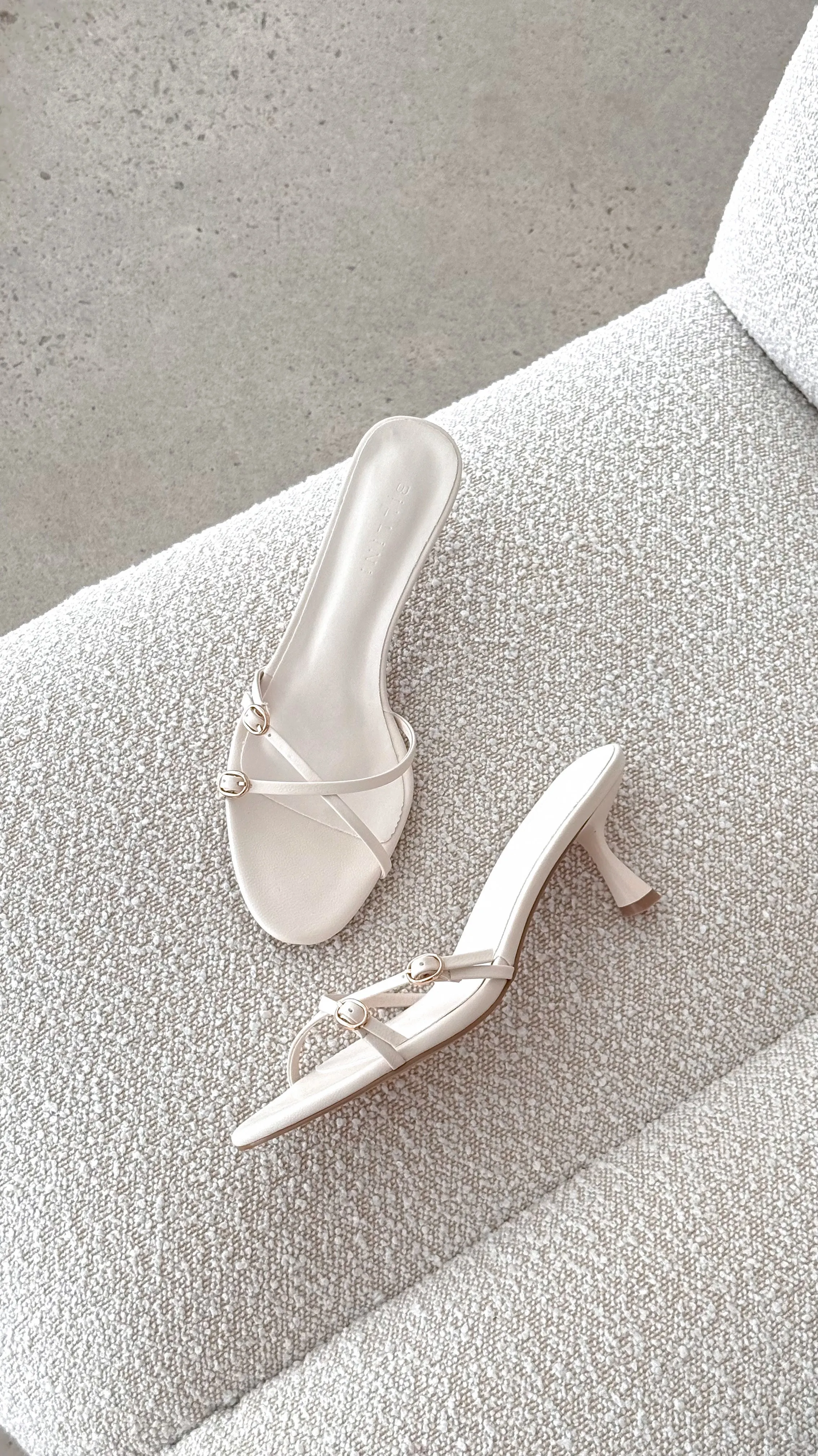 Wyler Heel - Ivory Quick Spark