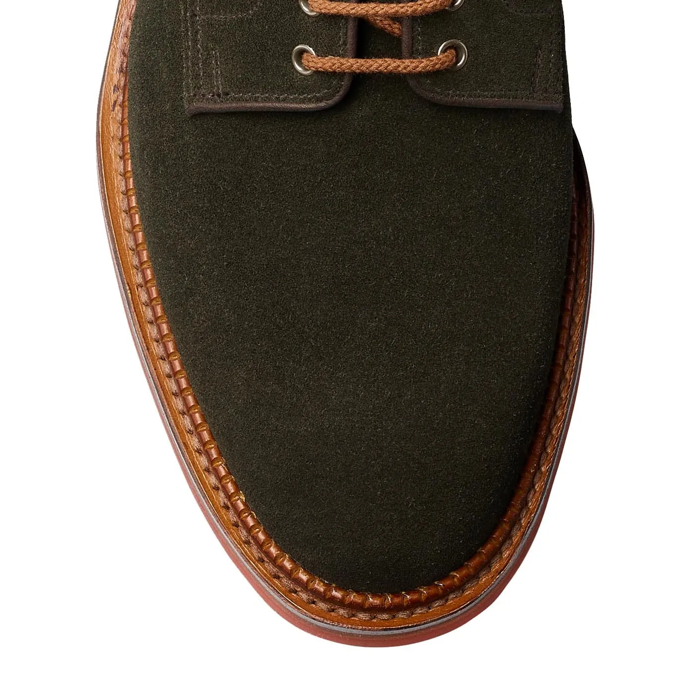 Cornell Earth Green Suede Work Friendly