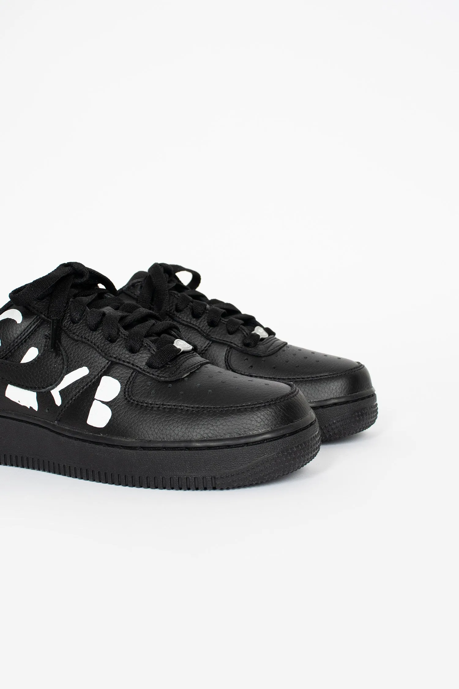 CDG BLACK x Nike Air Force 1 Low Retro Black Pace Drive walking shoes