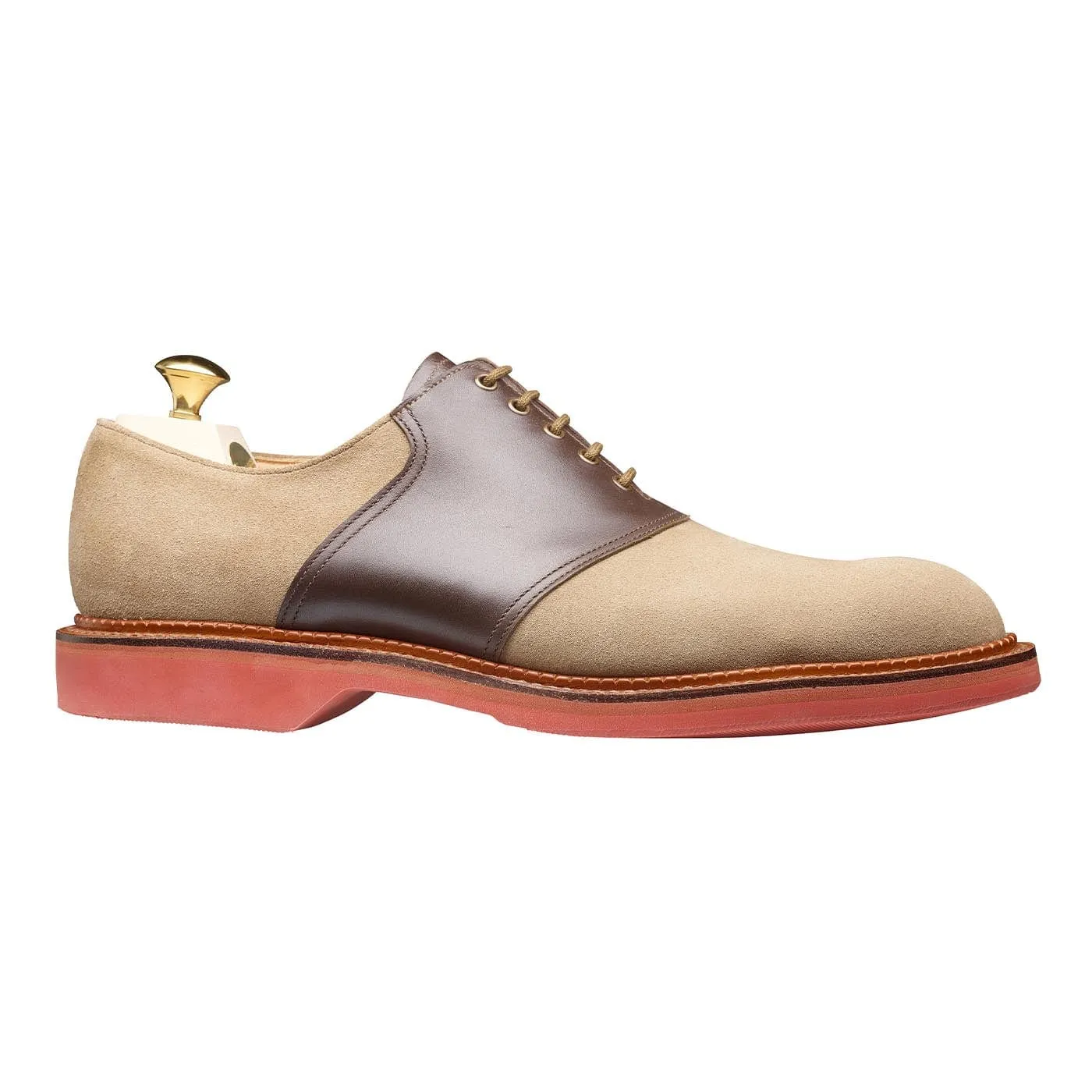 Penn Khaki Suede & Dark Brown Wax Calf American Oxfords