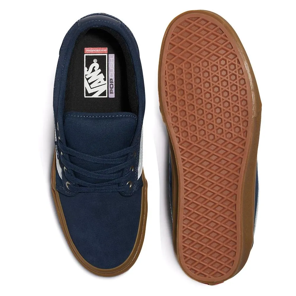 All Purpose Wear Lace Up Vans Chukka Low Sidestripe - Navy/Gum