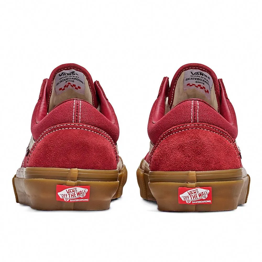 Vans Skate Old Skool - Red/Gum Flexible Wear