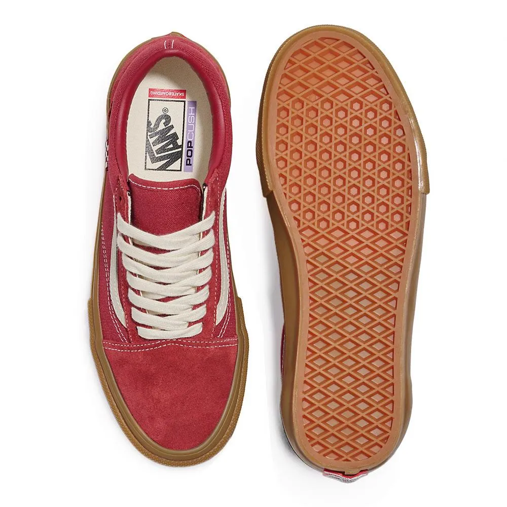 Landing Support Vans Skate Old Skool - Red/Gum