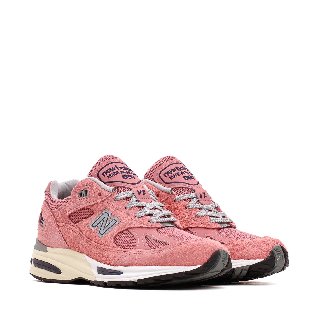 New Balance Unisex 991v2 Made in UK Brandied Apricot U991PK2 Comfort Insert Endurance Running