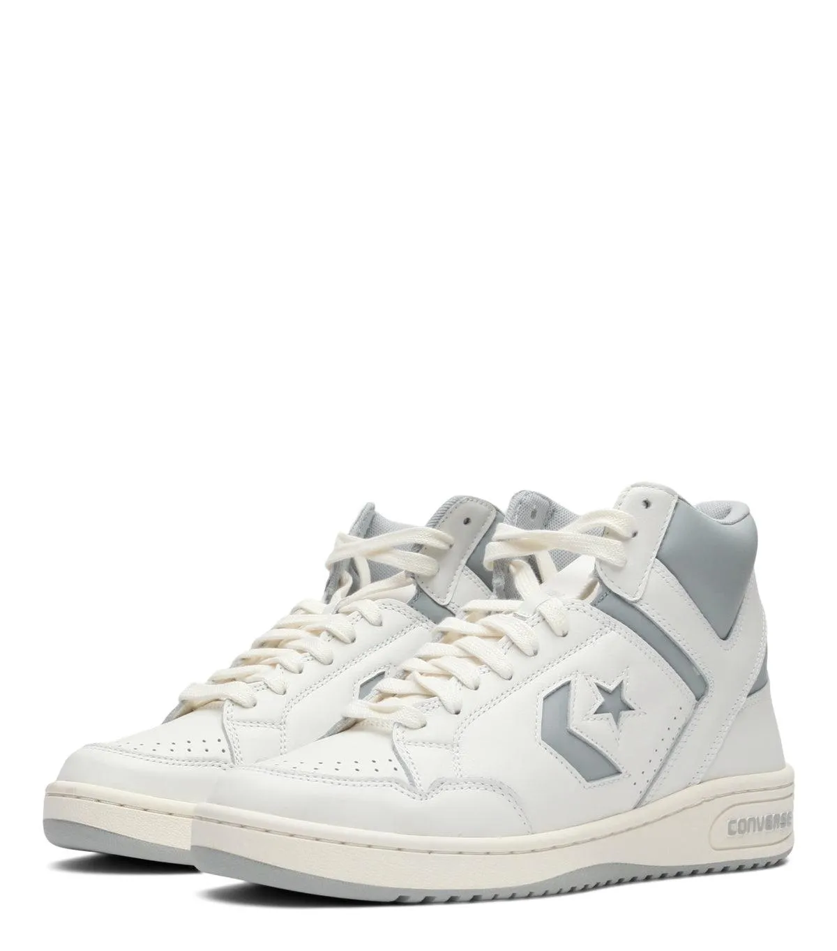 Eye - Catching Converse Weapon Hi White Grey