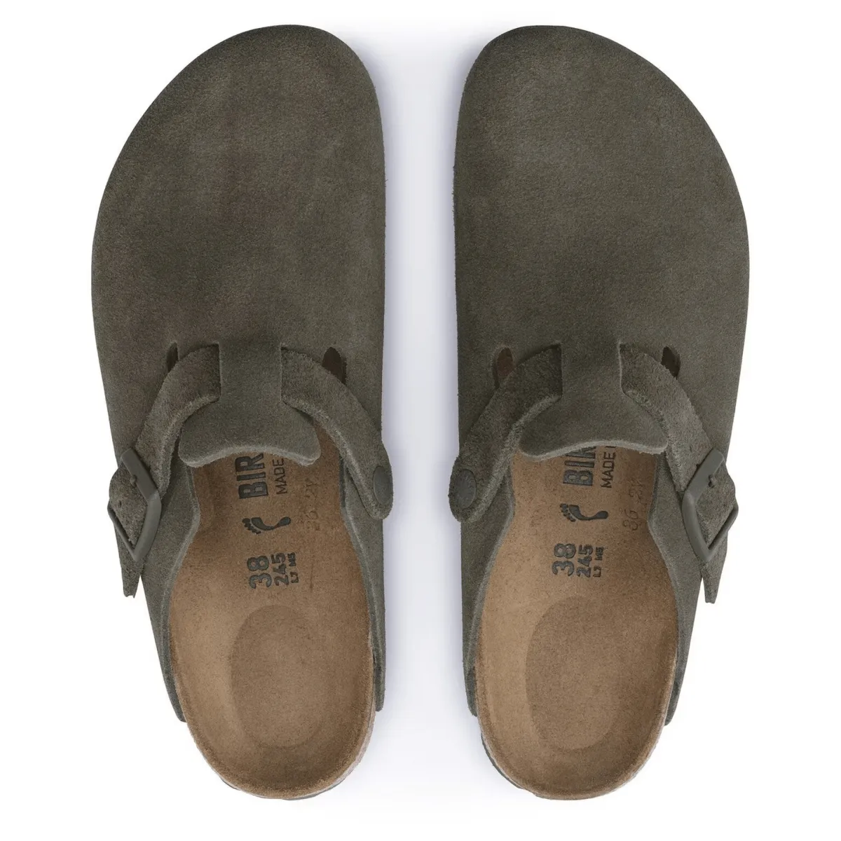 Birkenstock Men's Boston Thyme Suede City Lifestyle Comfort Walk