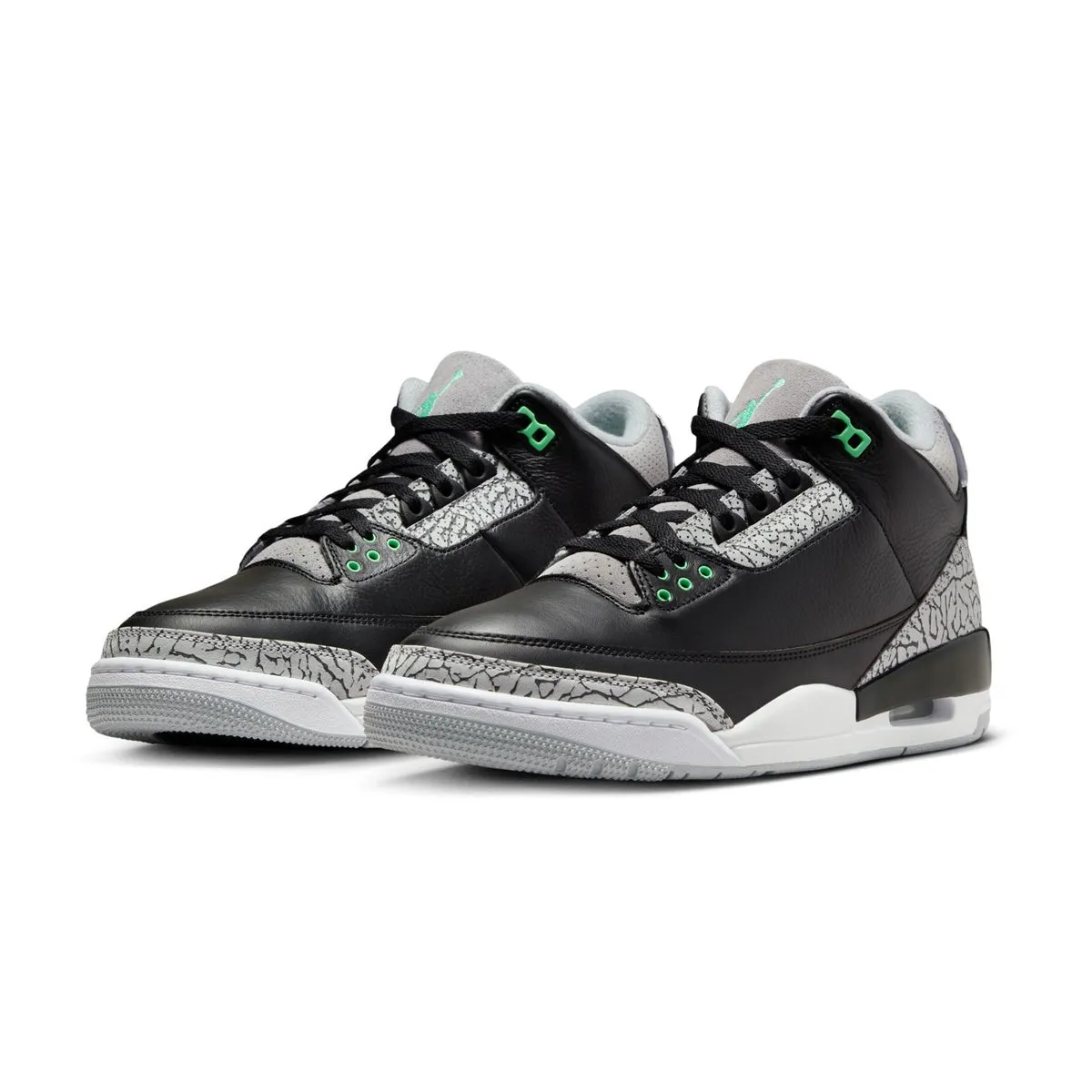 Compression Activated Foam Breathable Use Air Jordan 3 Retro 'Green Glow'