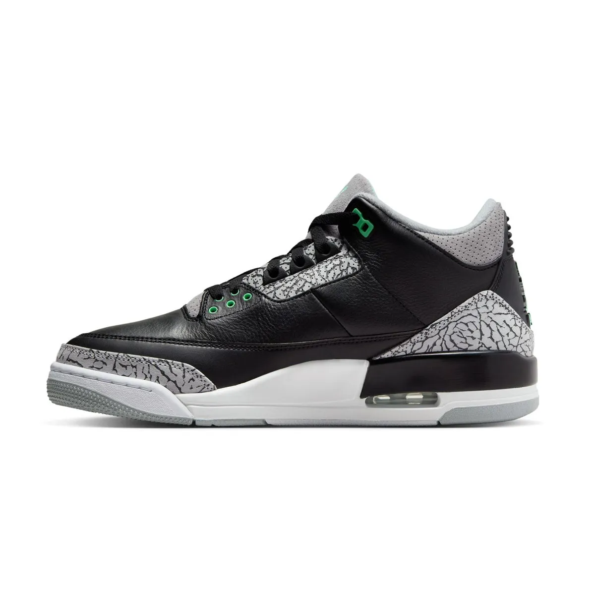 Eco Friendly Fabric Anti Skid Air Jordan 3 Retro 'Green Glow'