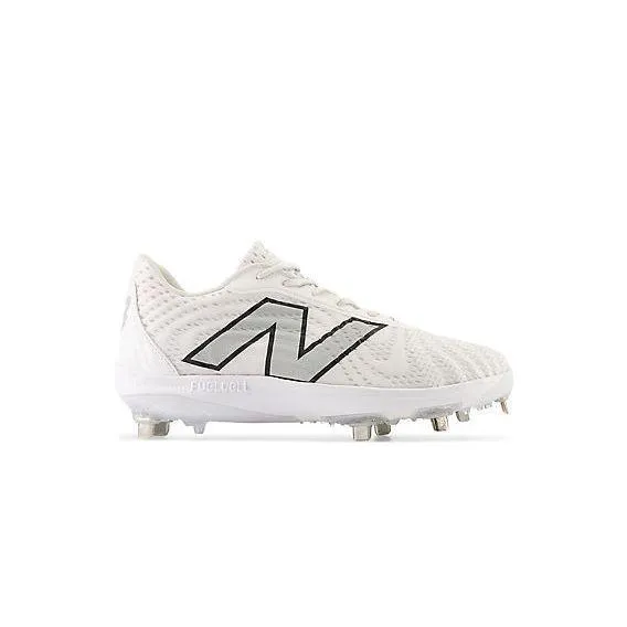Daily Commuter New Balance Men's FuelCell 4040 V7 Metal Baseball Cleats - Optic White / Raincloud - L4040TW7