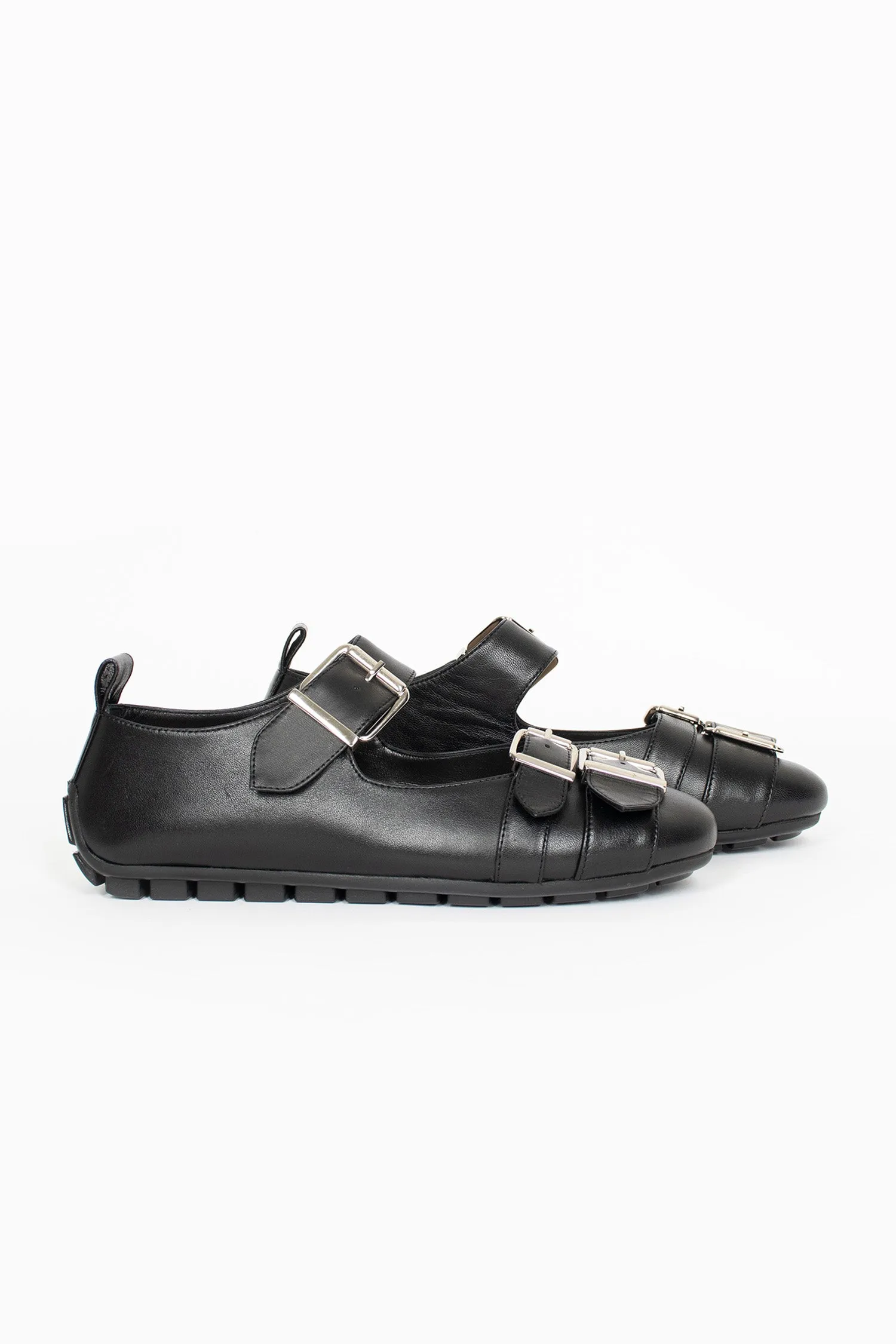 Buckle Ballerina Pump Black Training Mode