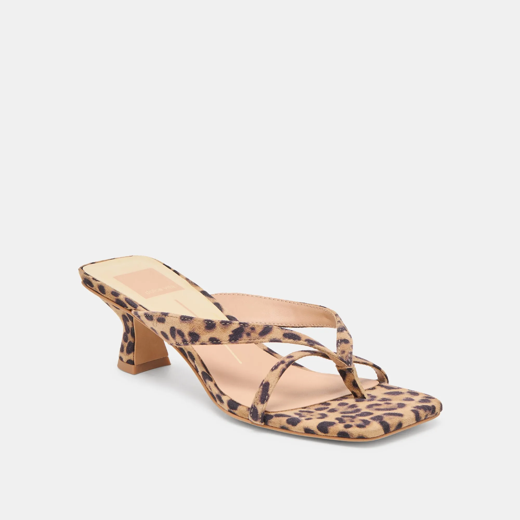 BREVEL HEELS DK LEOPARD PRINTED SUEDE Luxe Evening Heels