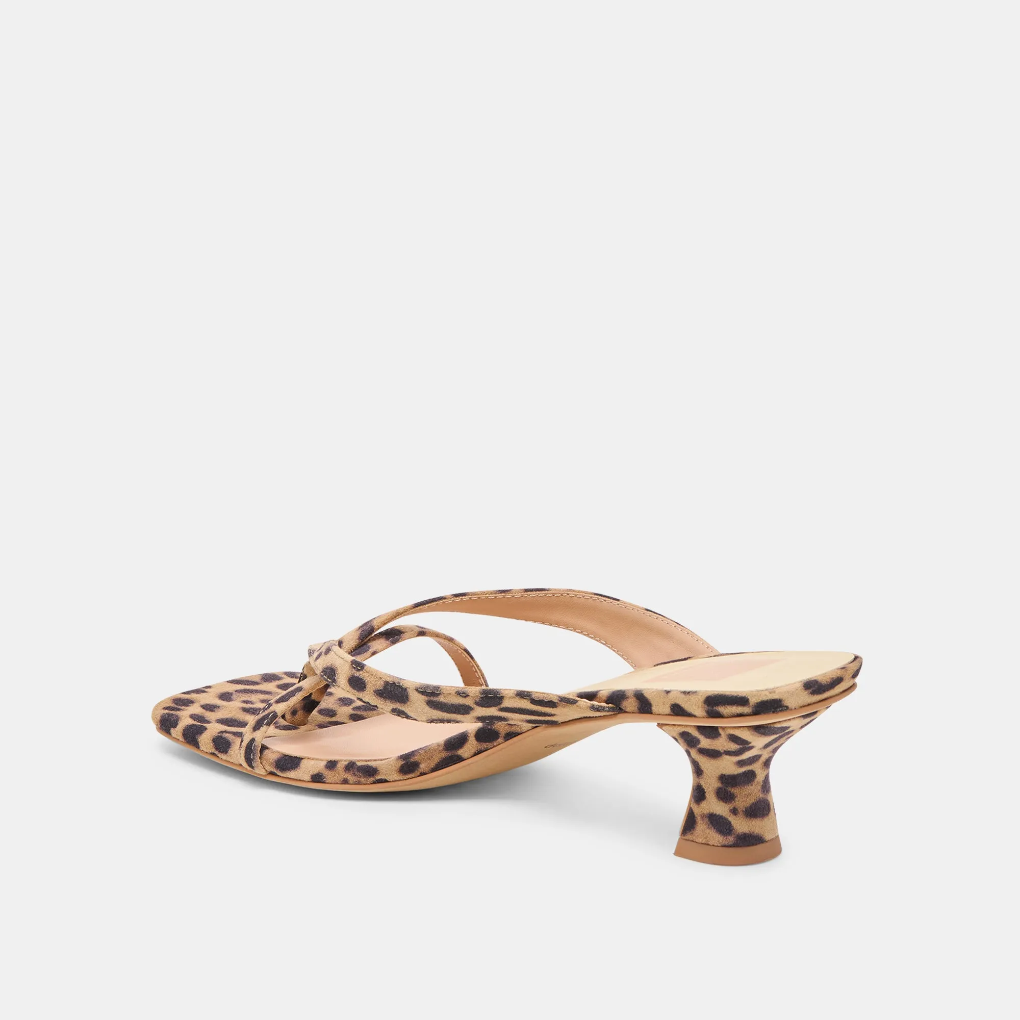 BREVEL HEELS DK LEOPARD PRINTED SUEDE Tuxedo Party Shoes Winter High Heels
