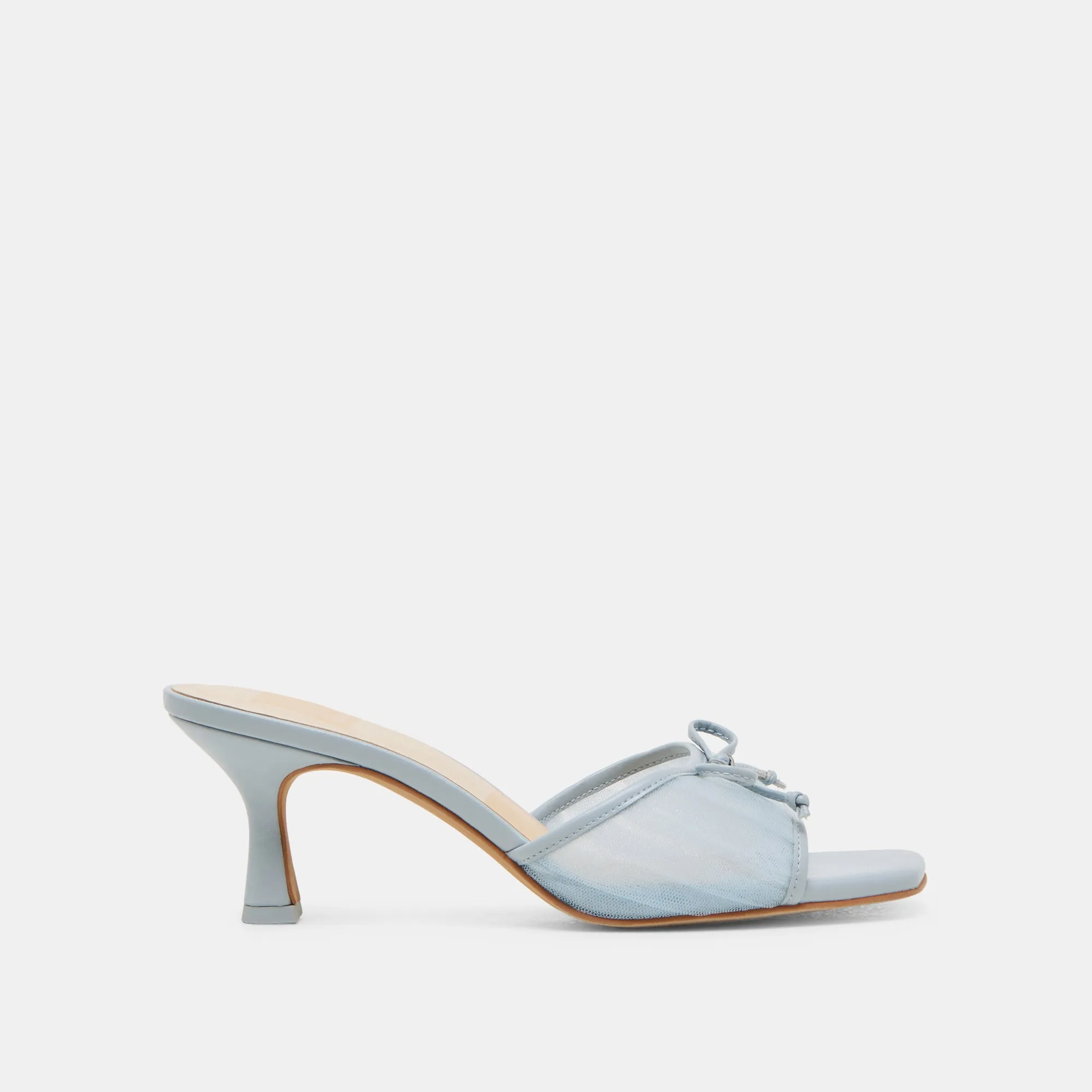GALEN HEELS LIGHT BLUE TULLE formal dress shoes Nude Heels