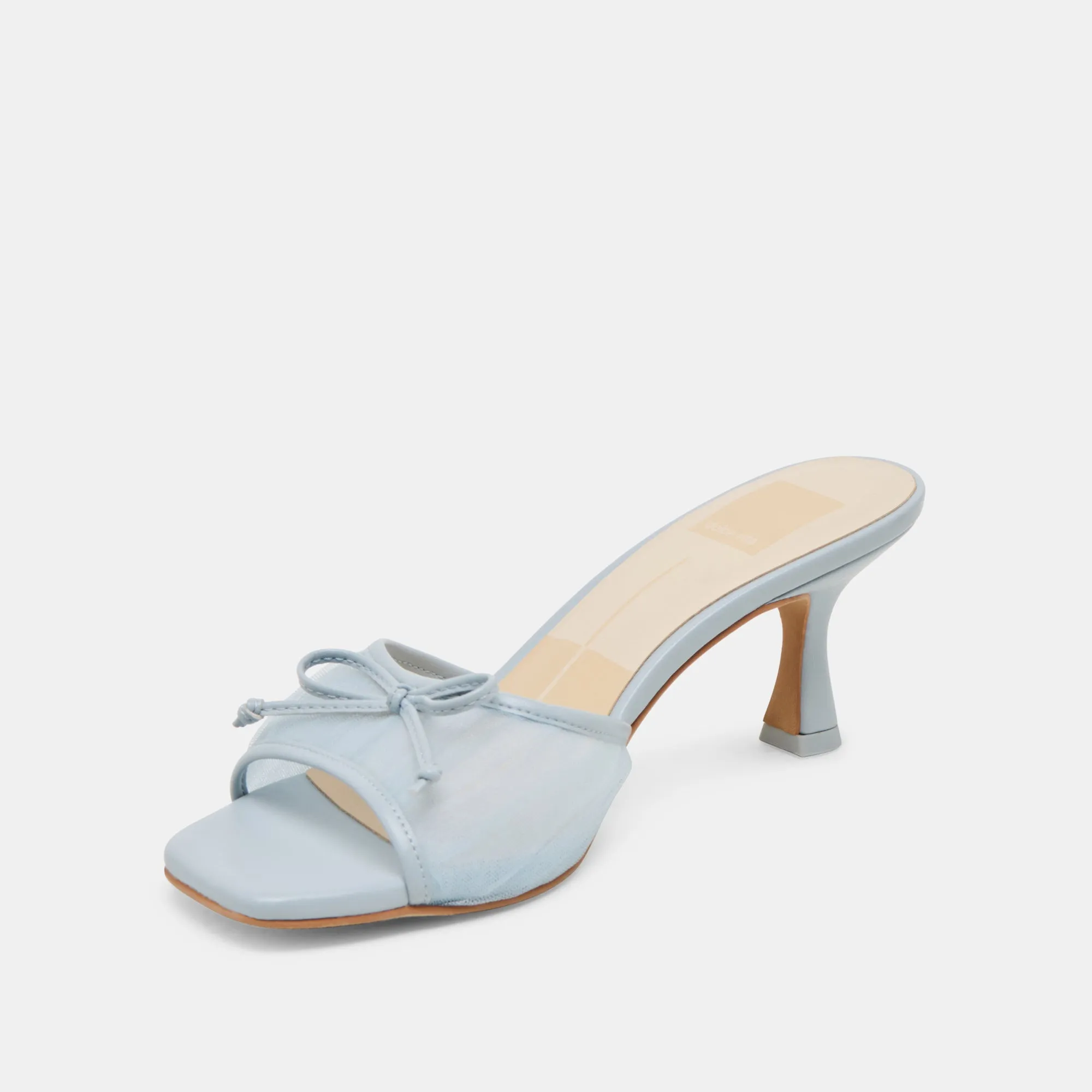 Bridal Heel Sandals Tuxedo Heels GALEN HEELS LIGHT BLUE TULLE