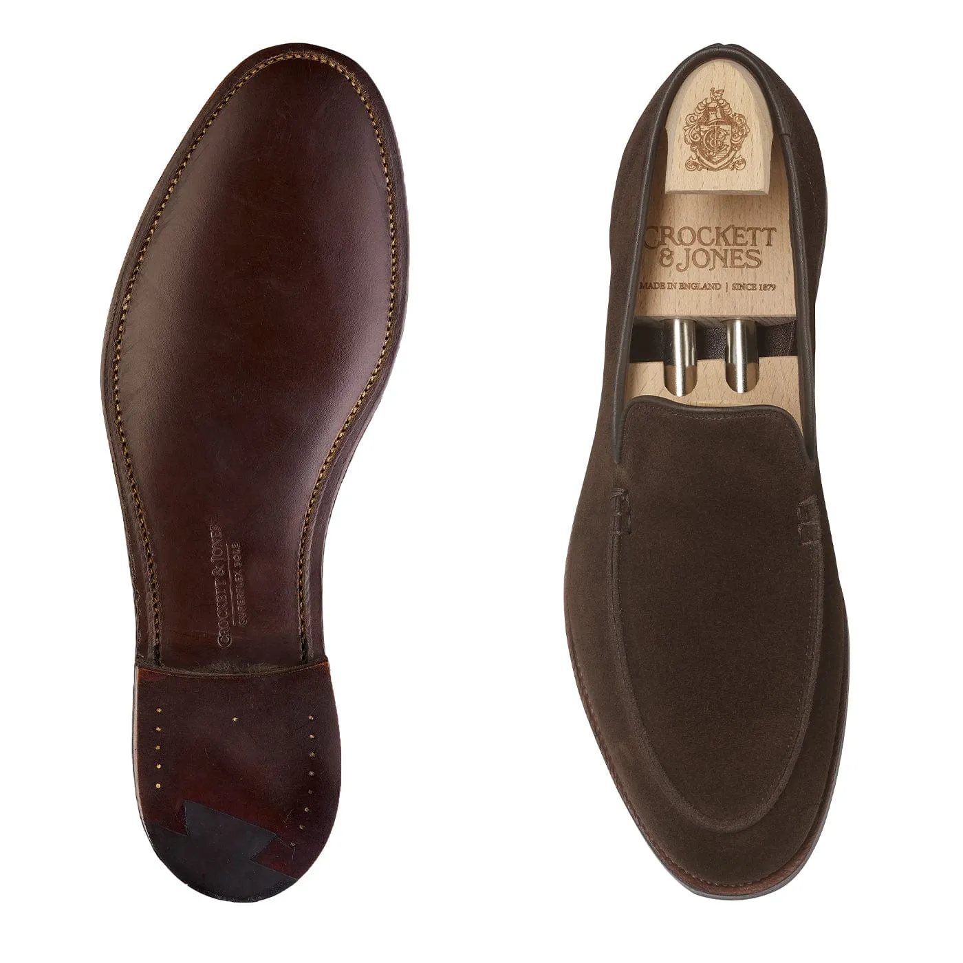 Smooth Steps Salcombe Dark Brown Suede