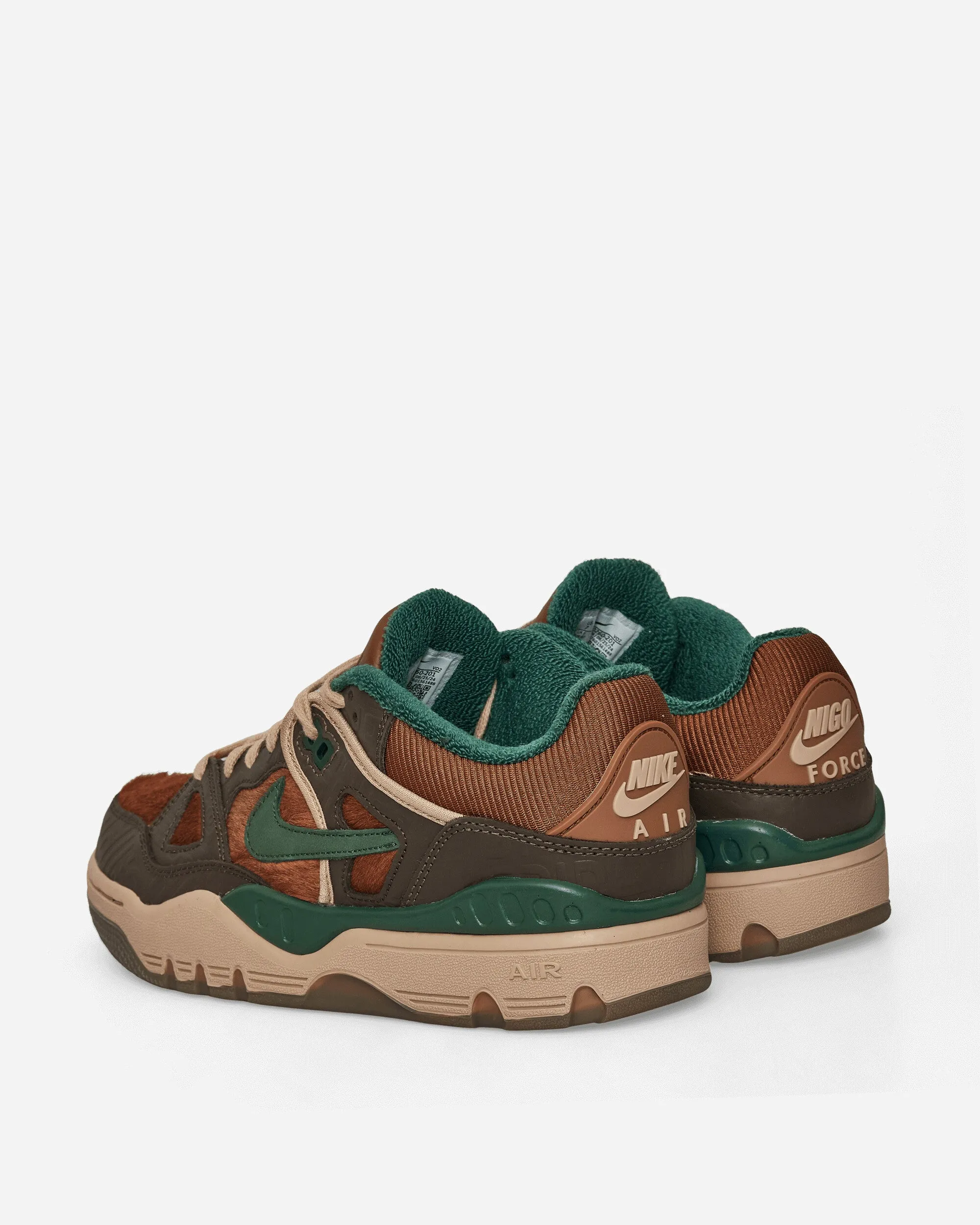 NIGO Air Force 3 Low Sneakers Baroque Brown / Pecan Light Sole