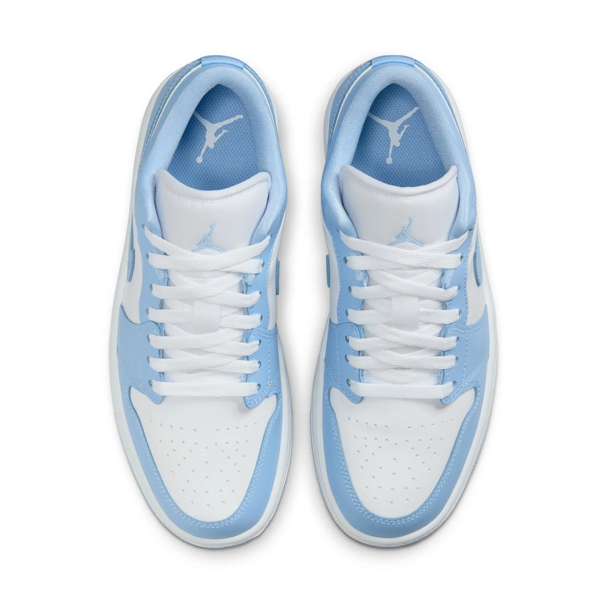 Pump Style Wmns Air Jordan 1 Low 'Aluminium White'