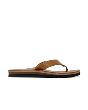 The Real McCoy's MA24011 Leather Arched Sandal Raw Sienna Memory Foam