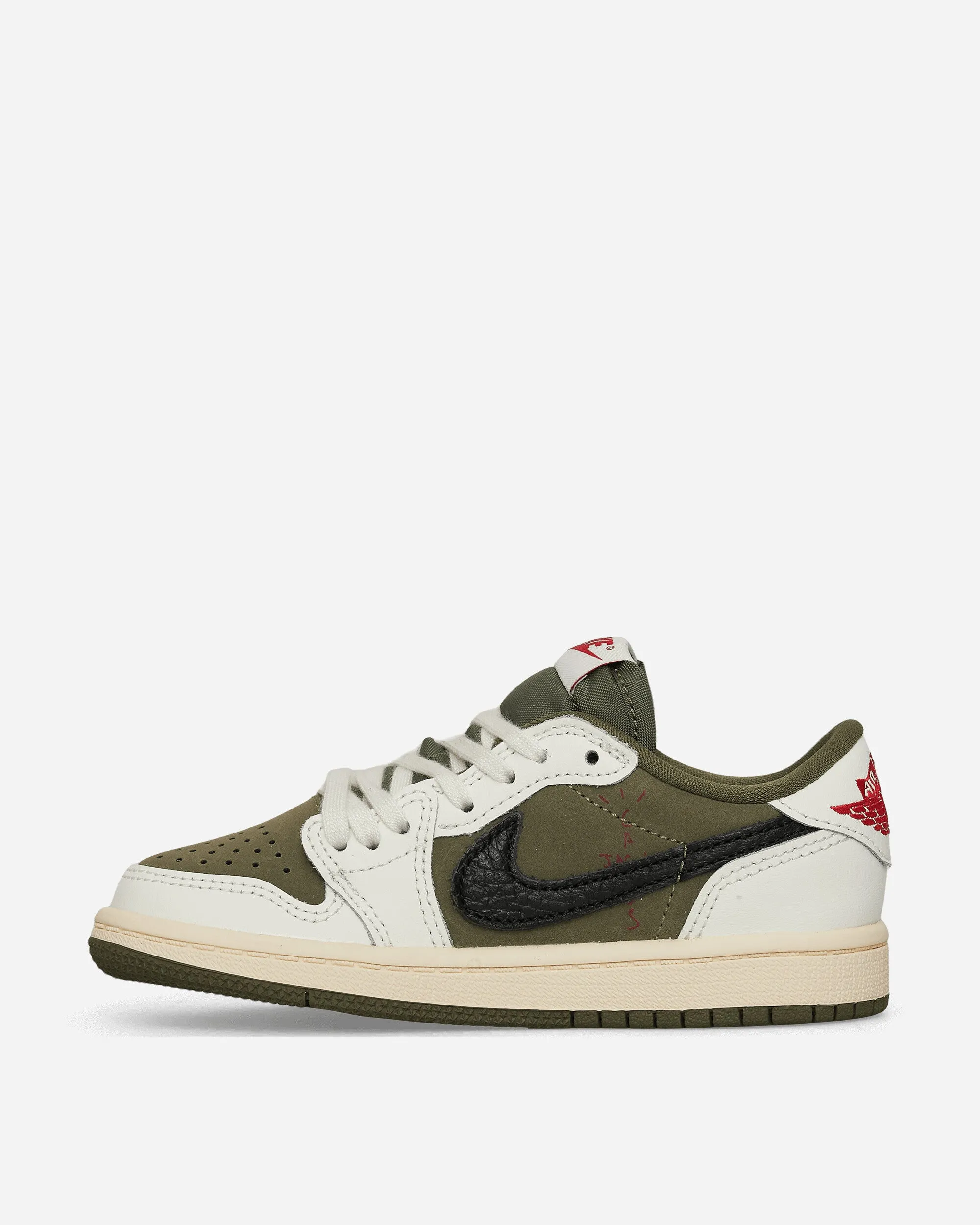 Travis Scott Air Jordan 1 Low (PS) Sneakers Medium Olive Trendy Look