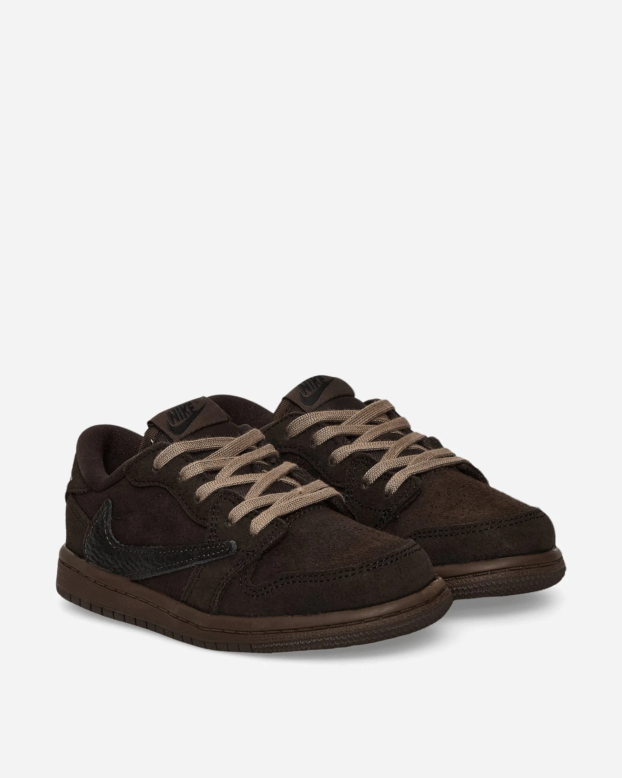 Sleek Mood Travis Scott Air Jordan 1 Low (TD) Sneakers Velvet Brown / Dark Mocha