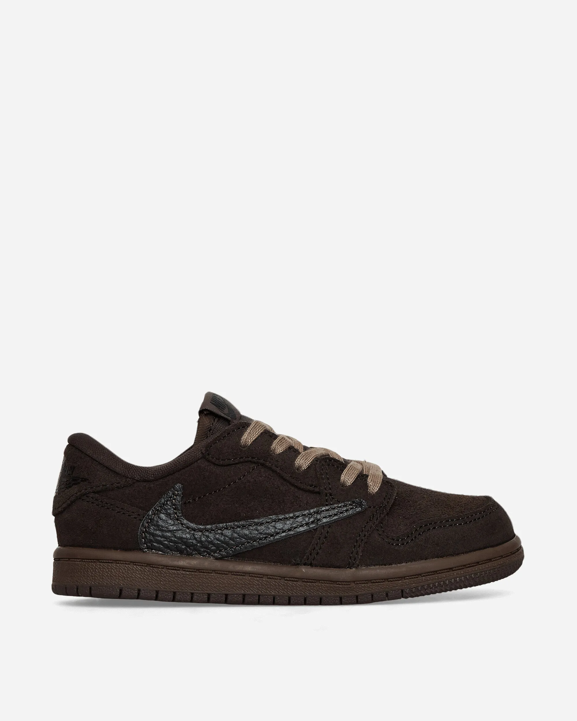 Everyday Wear Urban Goer Travis Scott Air Jordan 1 Low (TD) Sneakers Velvet Brown / Dark Mocha