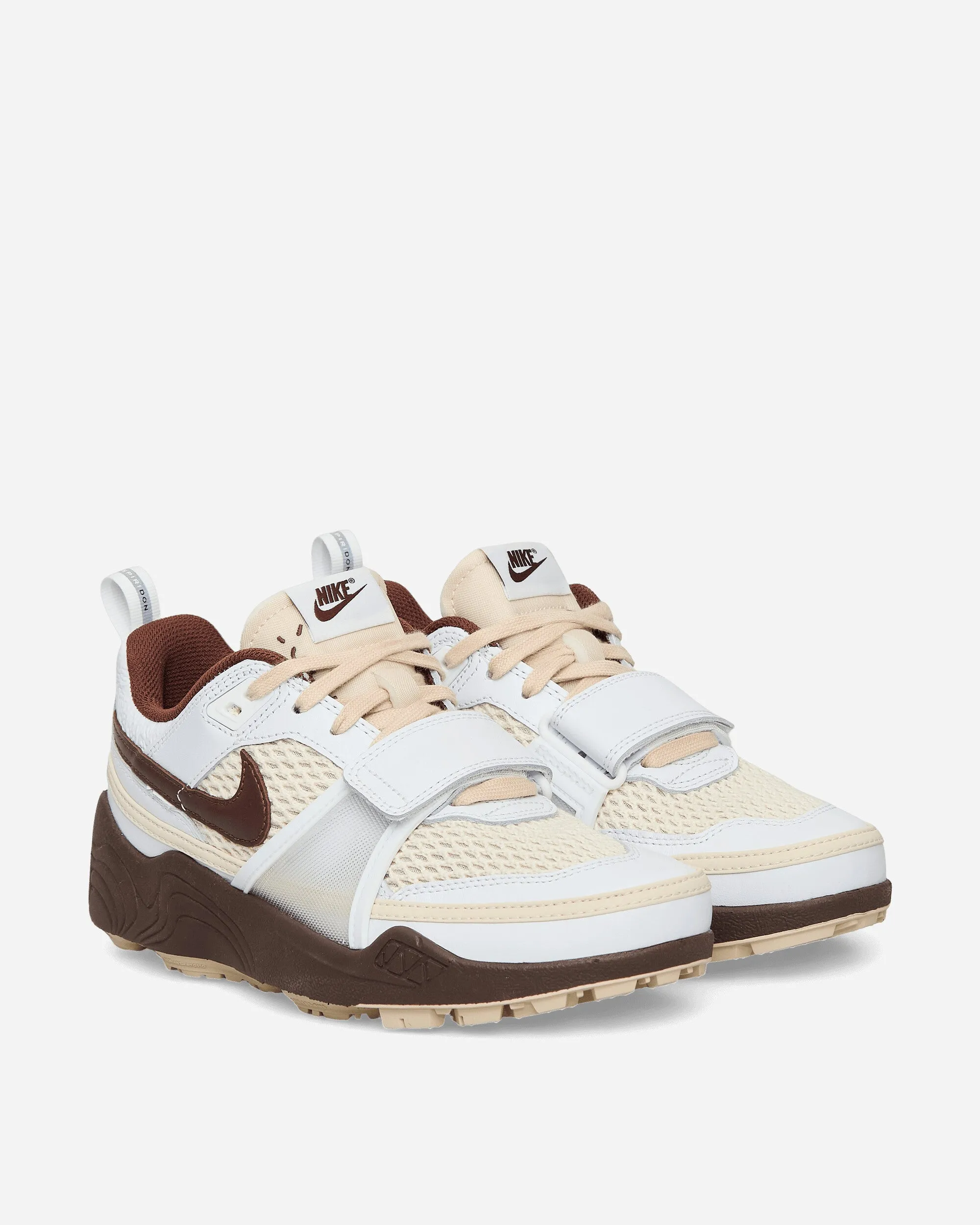 Soft Sole Shoes Sporty Look Travis Scott Zoom Field Jaxx Sneakers White / Light Chocolate