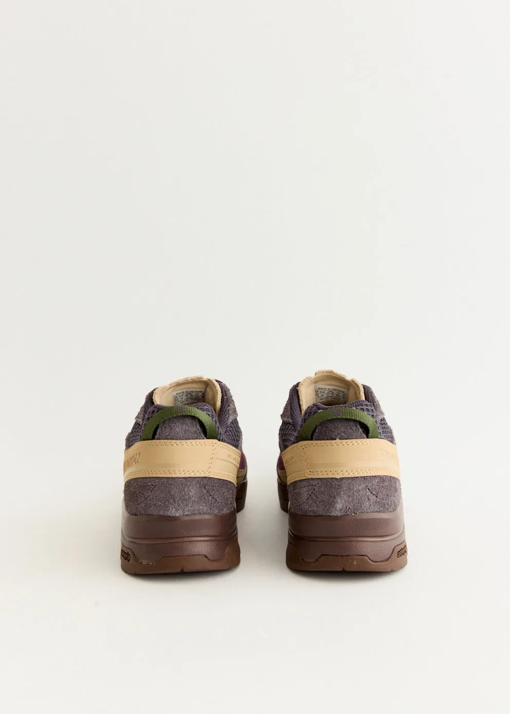 Flexible Wear Daily Use X-ALP Suede 'Plum Perfect' Sneakers