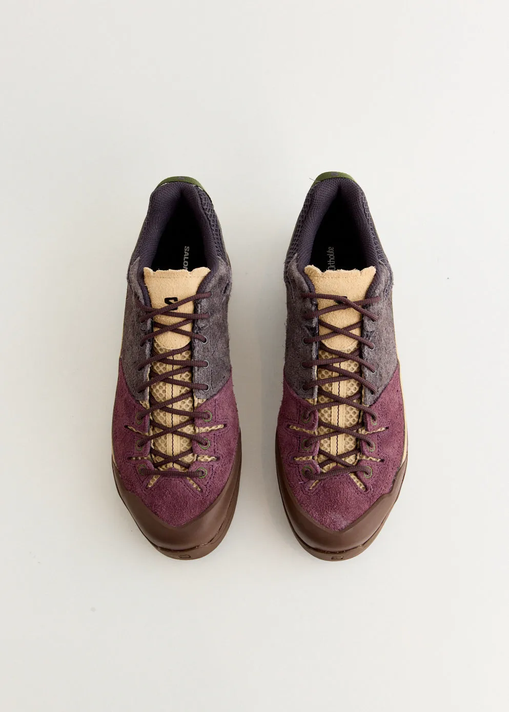 X-ALP Suede 'Plum Perfect' Sneakers Lean Form Quick Dress