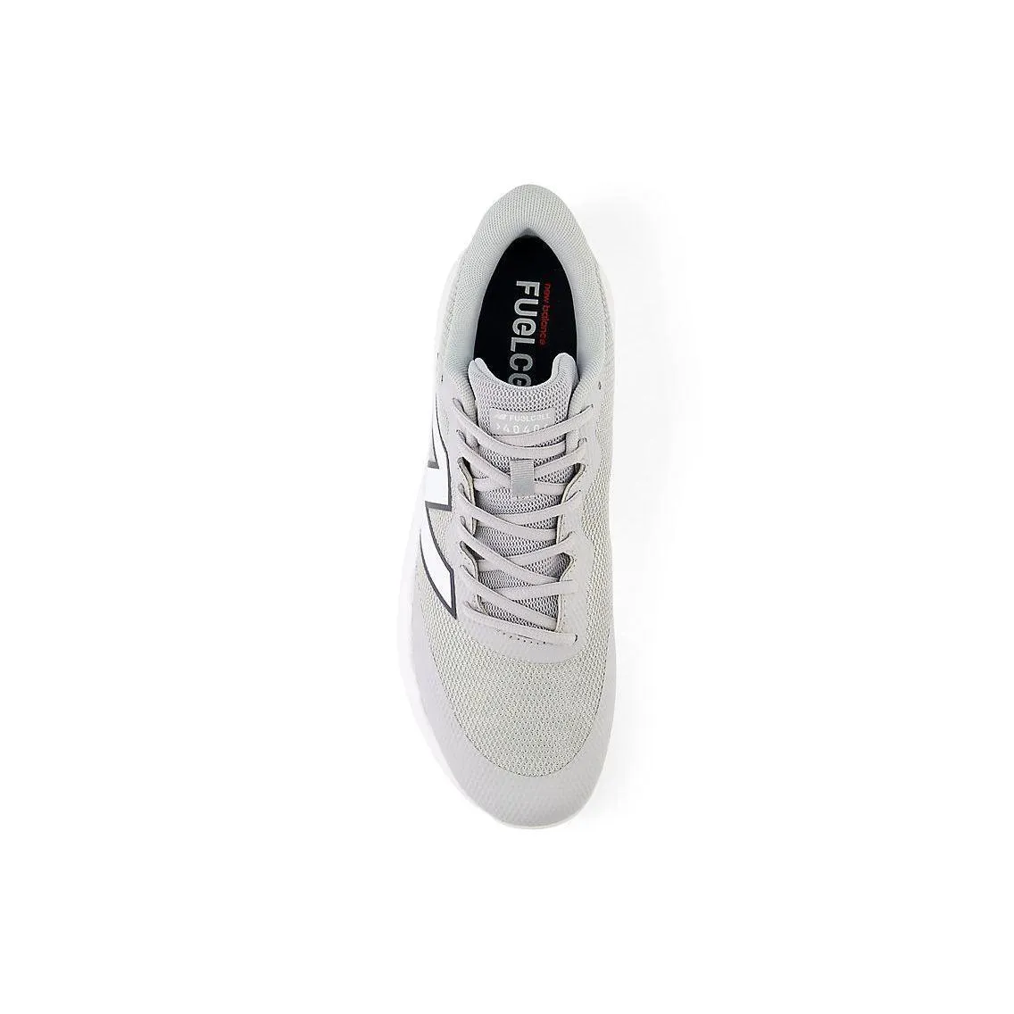 New Balance Men's FuelCell 4040 V7 Turf Baseball Shoes - Raincloud / Optic White - T4040TG7 Comfort Tongue