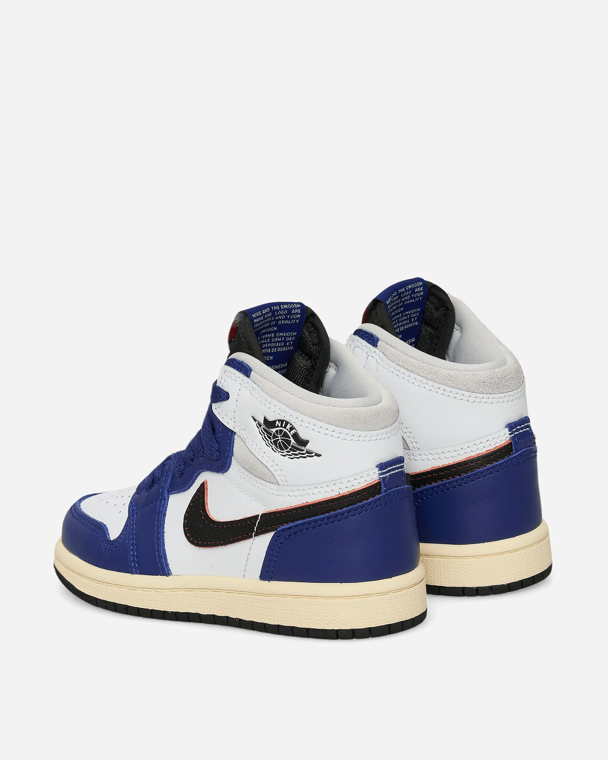 SoftSole Soft Movement Air Jordan 1 High OG 'Rare Air' (PS) Sneakers White / Deep Royal Blue