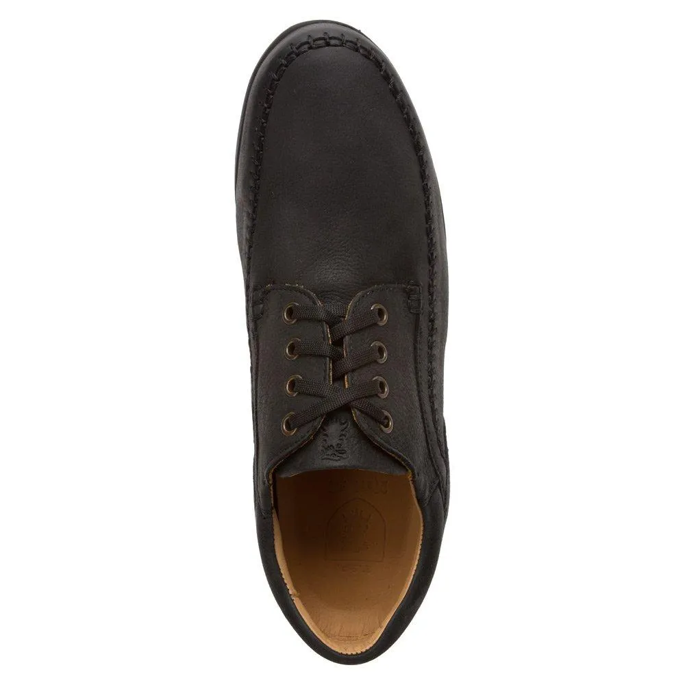 Neil M Footwear Men's Williams Black Nubuck City Stroll Quiet Sole