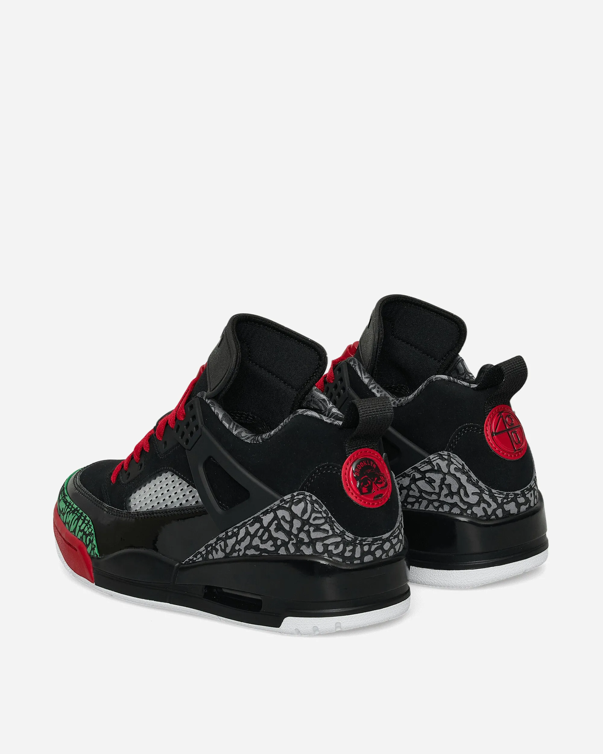 Anti   Static Outdoor Leisure Jordan Spizike Low Sneakers Black / Varsity Red