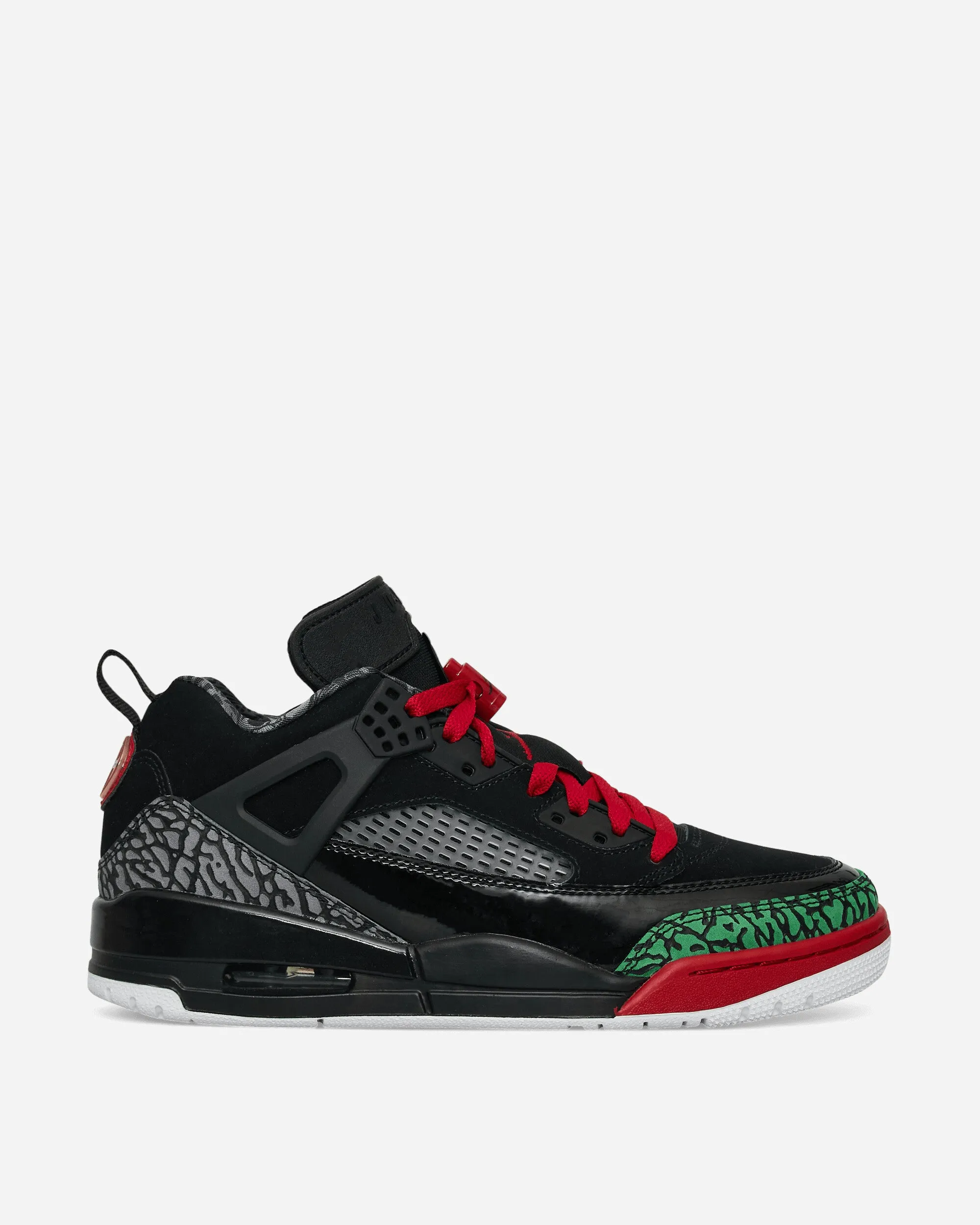 Quick Travel Drawstring Lace Jordan Spizike Low Sneakers Black / Varsity Red