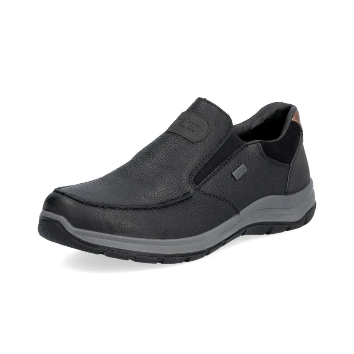 Platform Style Rieker Men's 03651-00 Todd Black/Toffee Waterproof