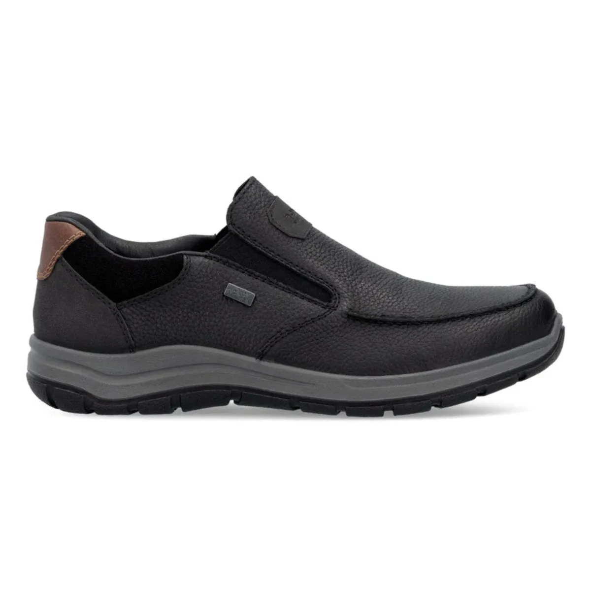 Fresh Touch Chic Walk Rieker Men's 03651-00 Todd Black/Toffee Waterproof