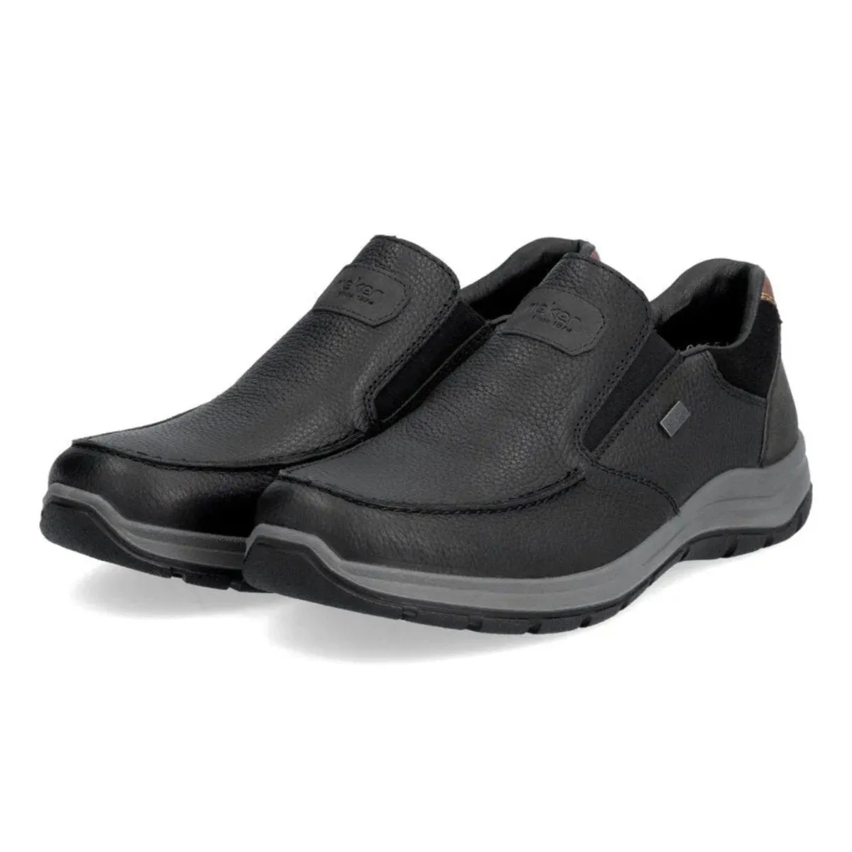 Rieker Men's 03651-00 Todd Black/Toffee Waterproof Rain Step