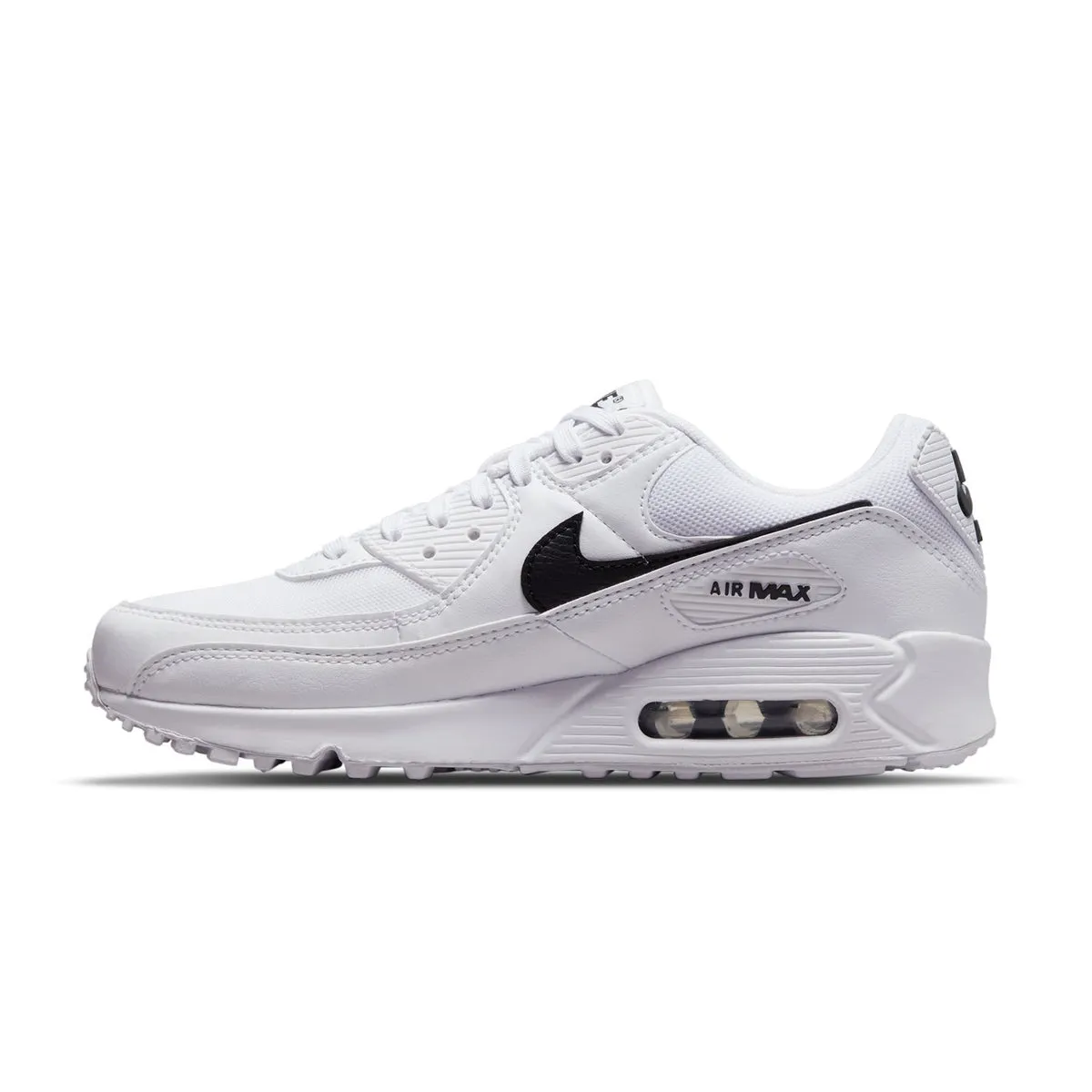 Wmns Air Max 90 'White Black' Breath Flow Soft outsole