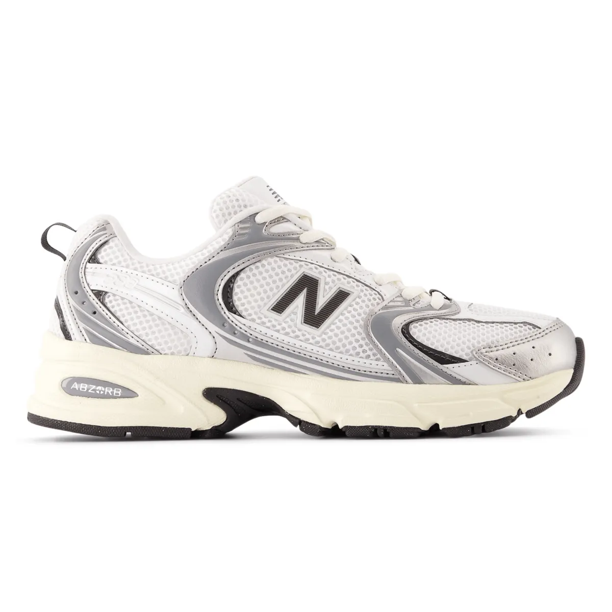 New Balance Men's U530ESA Silver Metallic/Black Cement party look Sun Step