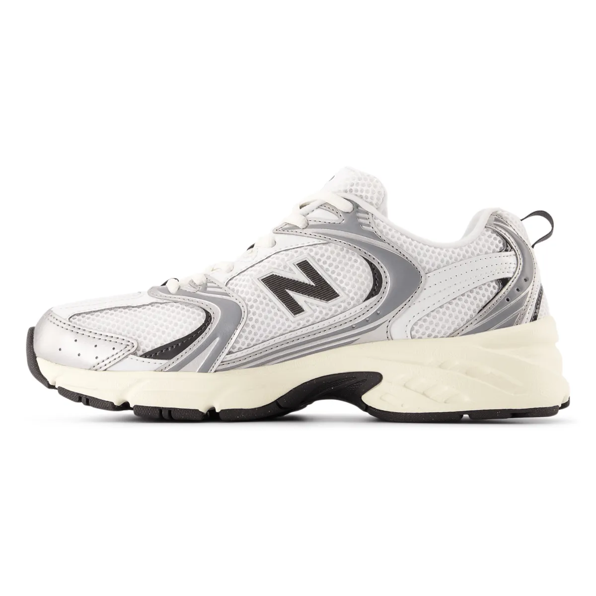 Plus Size New Balance Men's U530ESA Silver Metallic/Black Cement
